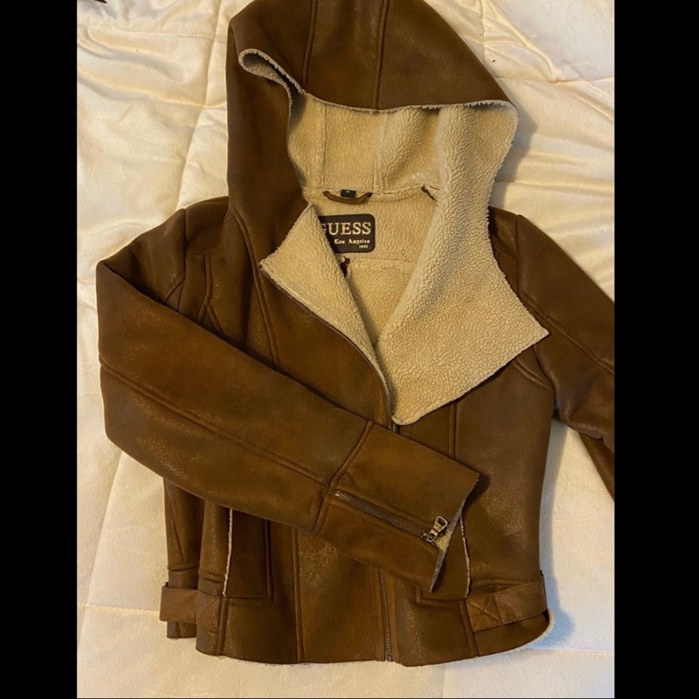 Sherpa lined guess jacket